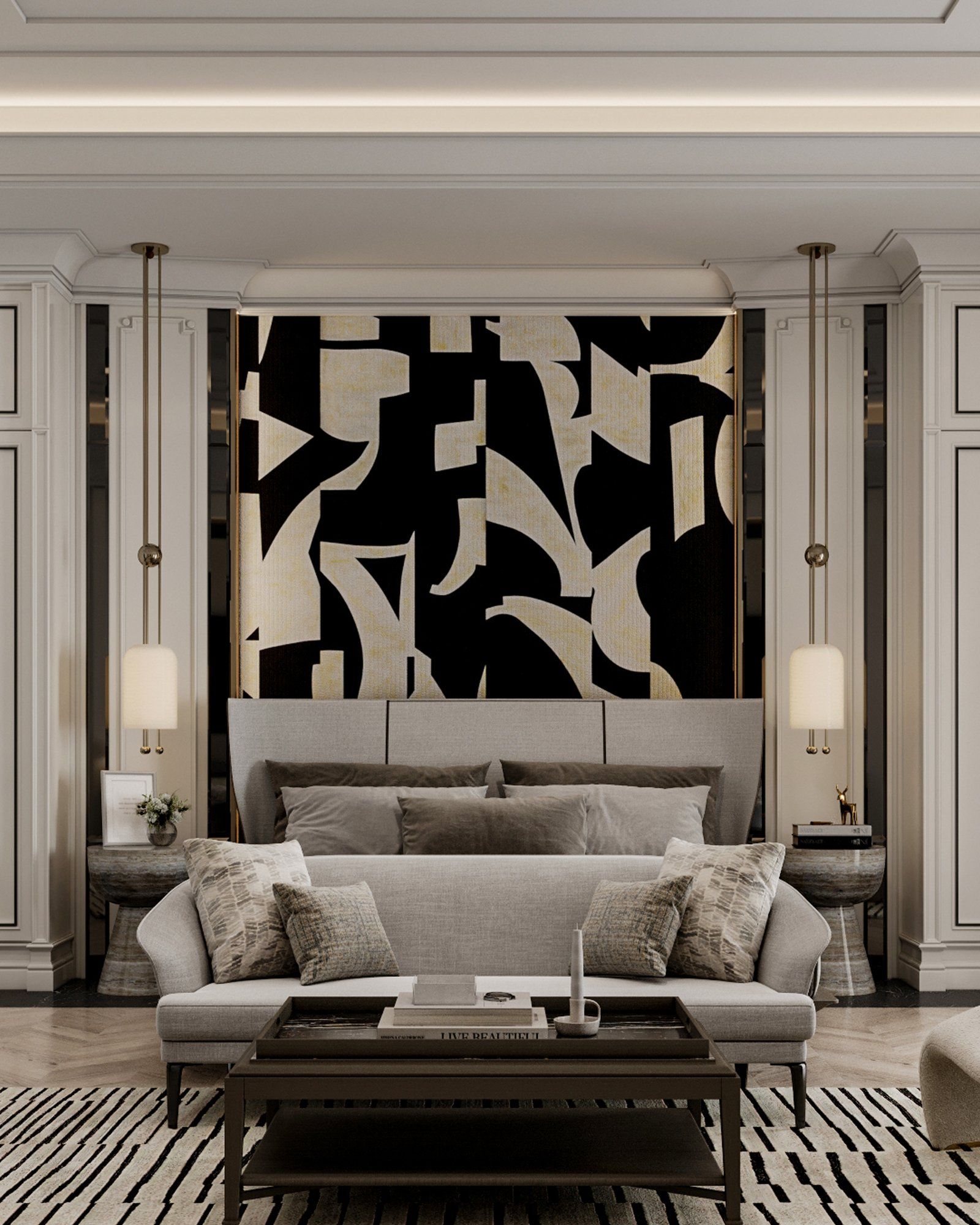 3D render of Bedroom / Closet, the cover image