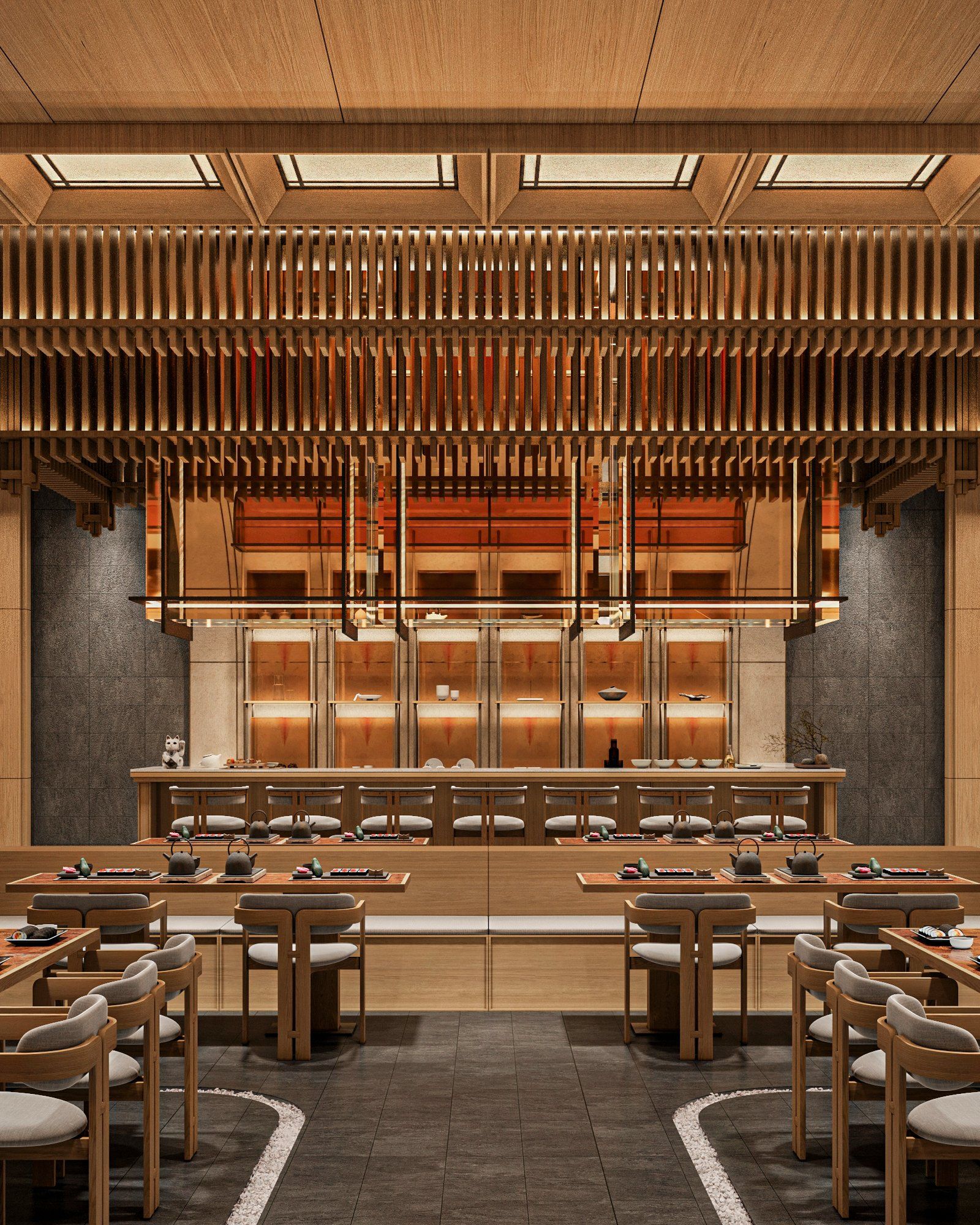 3D render of Japanese Restaurant, the cover image