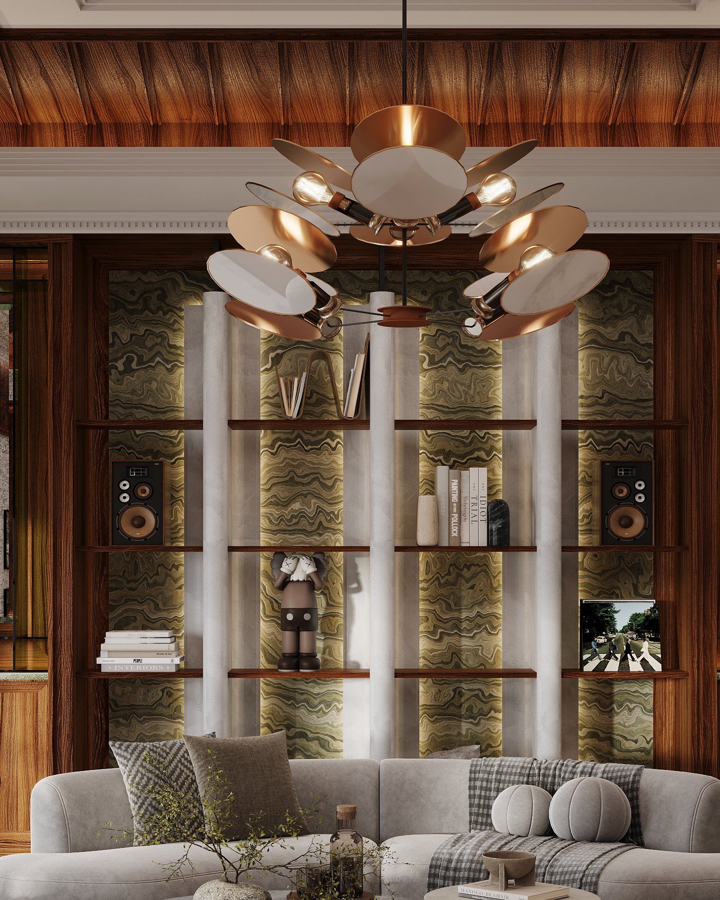 3D render of Study / Lounge, the cover image