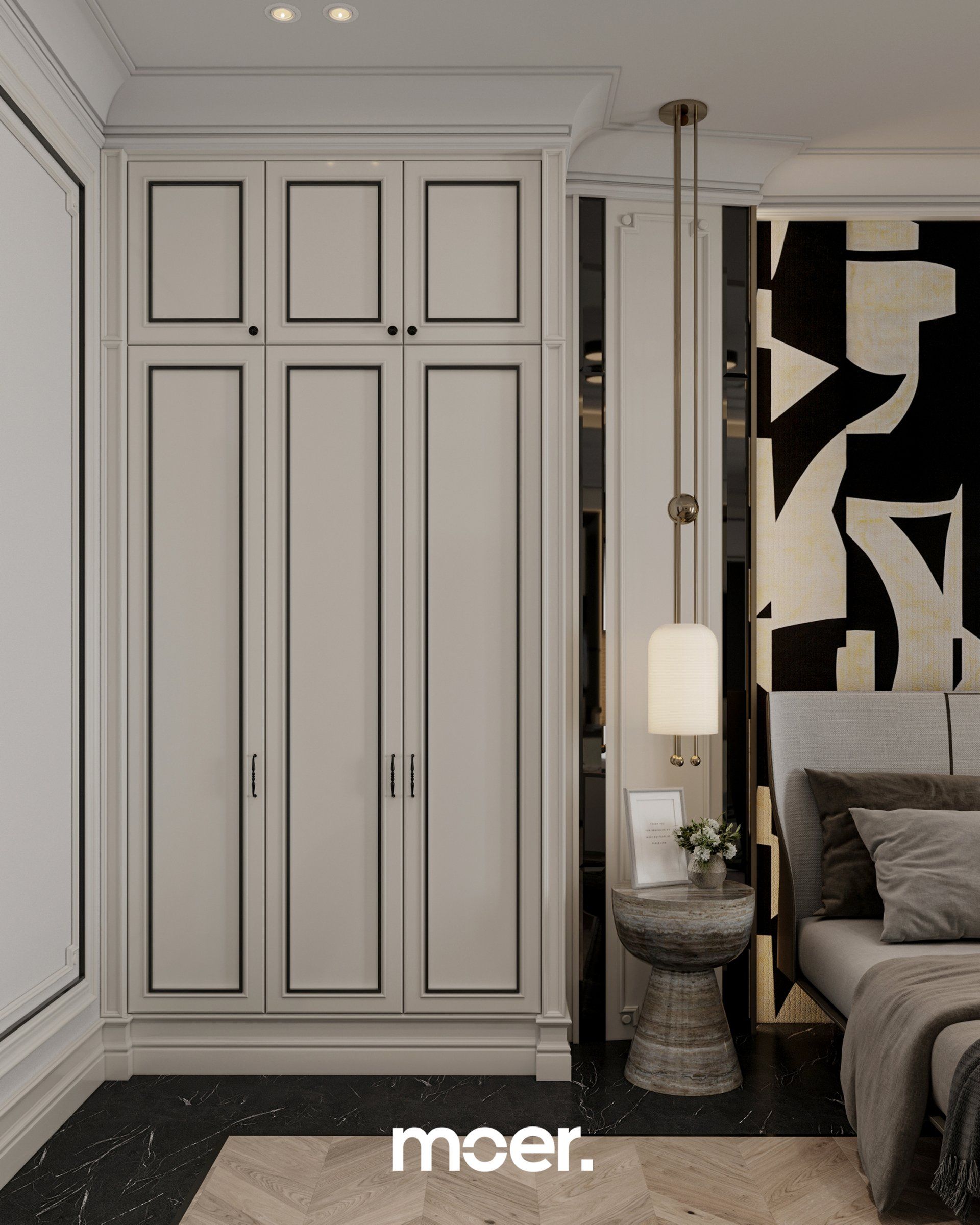 3D render of Bedroom / Closet, detail 1 of 2