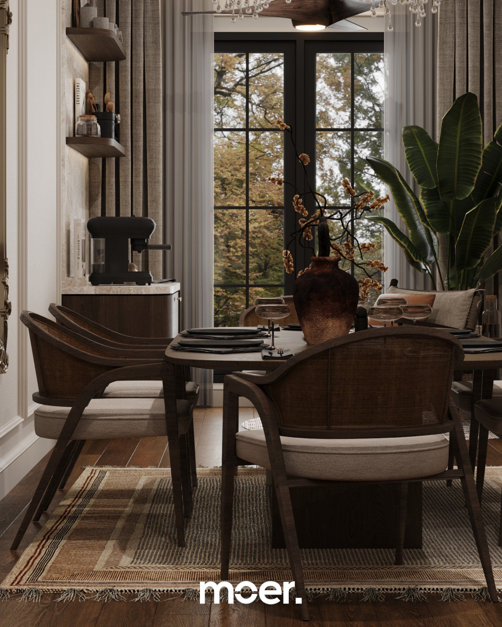 3D render of Home Living, detail 3 of 3