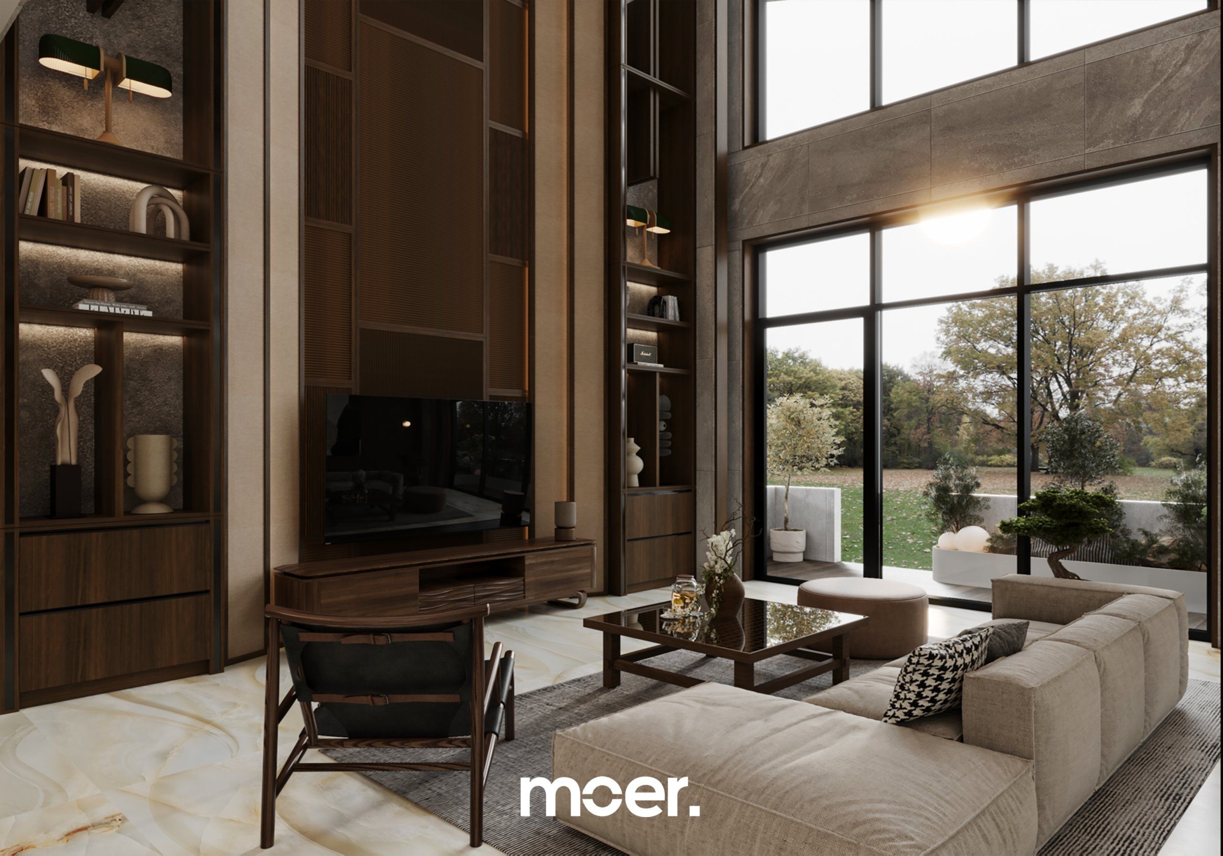 3D render of Living / Dining, image 1 of 6