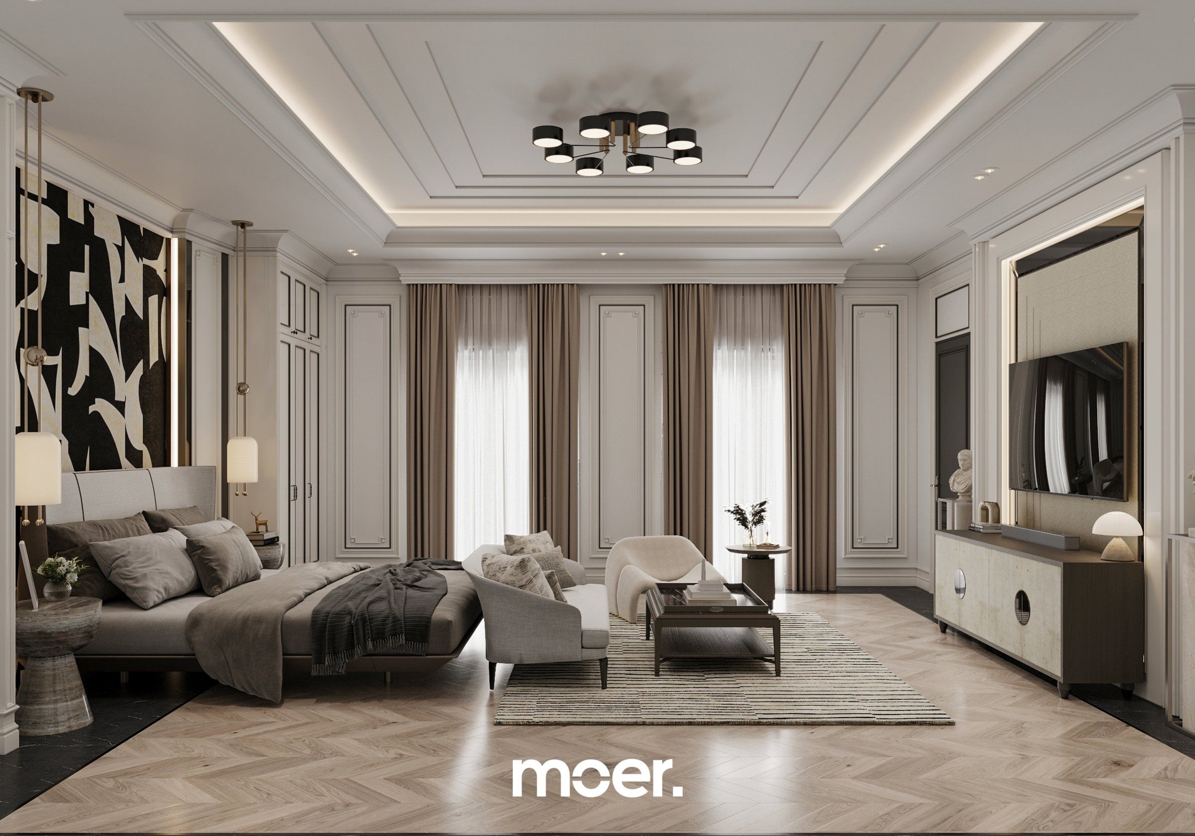 3D render of Bedroom / Closet, image 1 of 7