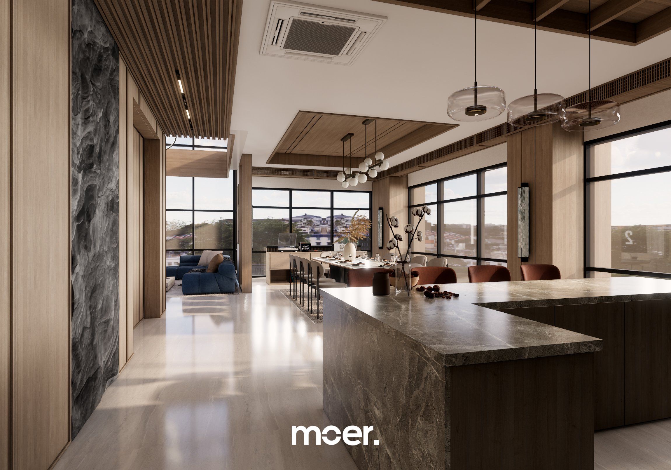 3D render of Apt / Penthouse, image 2 of 10