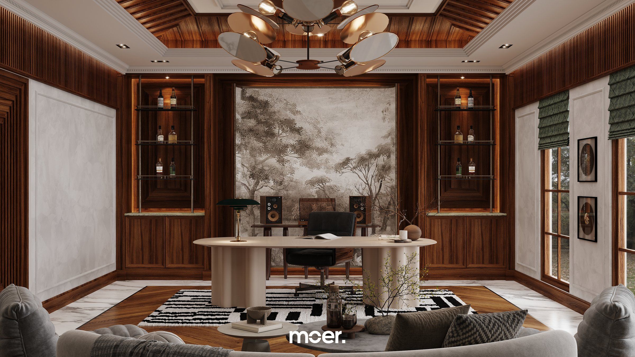 3D render of Study / Lounge, image 3 of 5