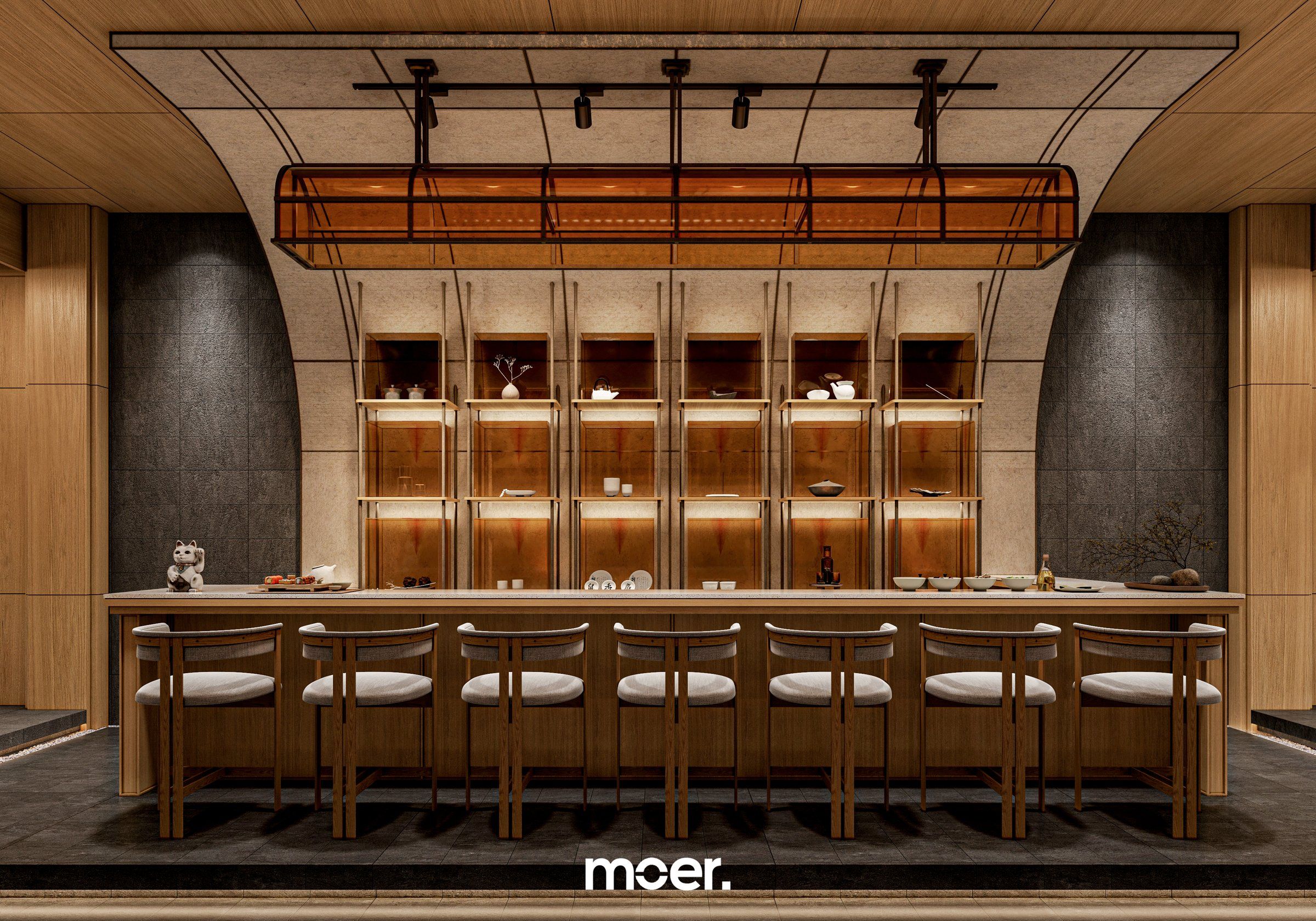 3D render of Japanese Restaurant, image 4 of 8