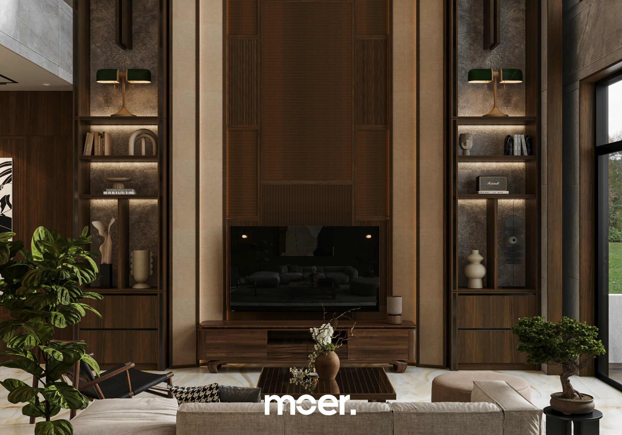 3D render of Living / Dining, image 5 of 6