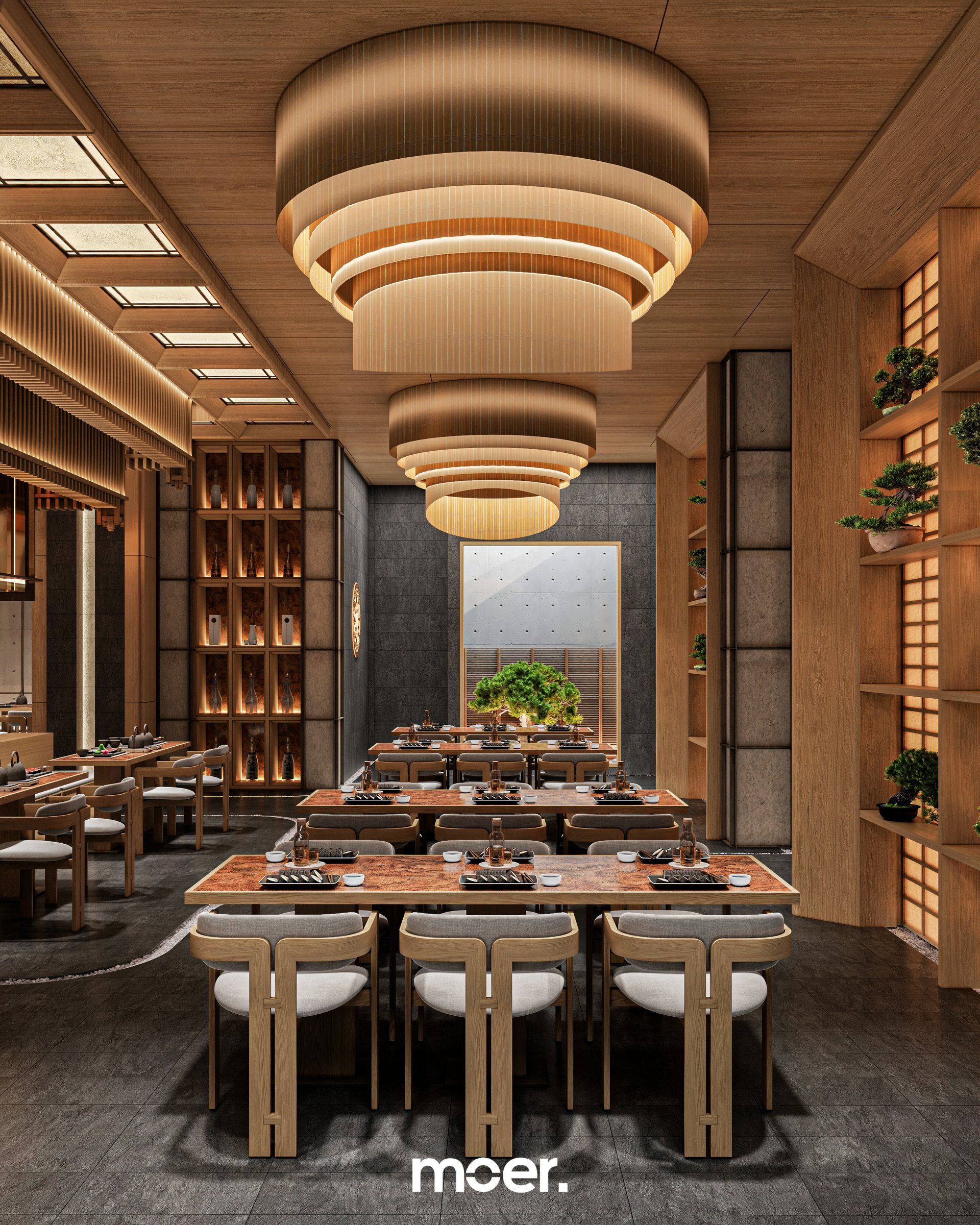 3D render of Japanese Restaurant, image 5 of 8