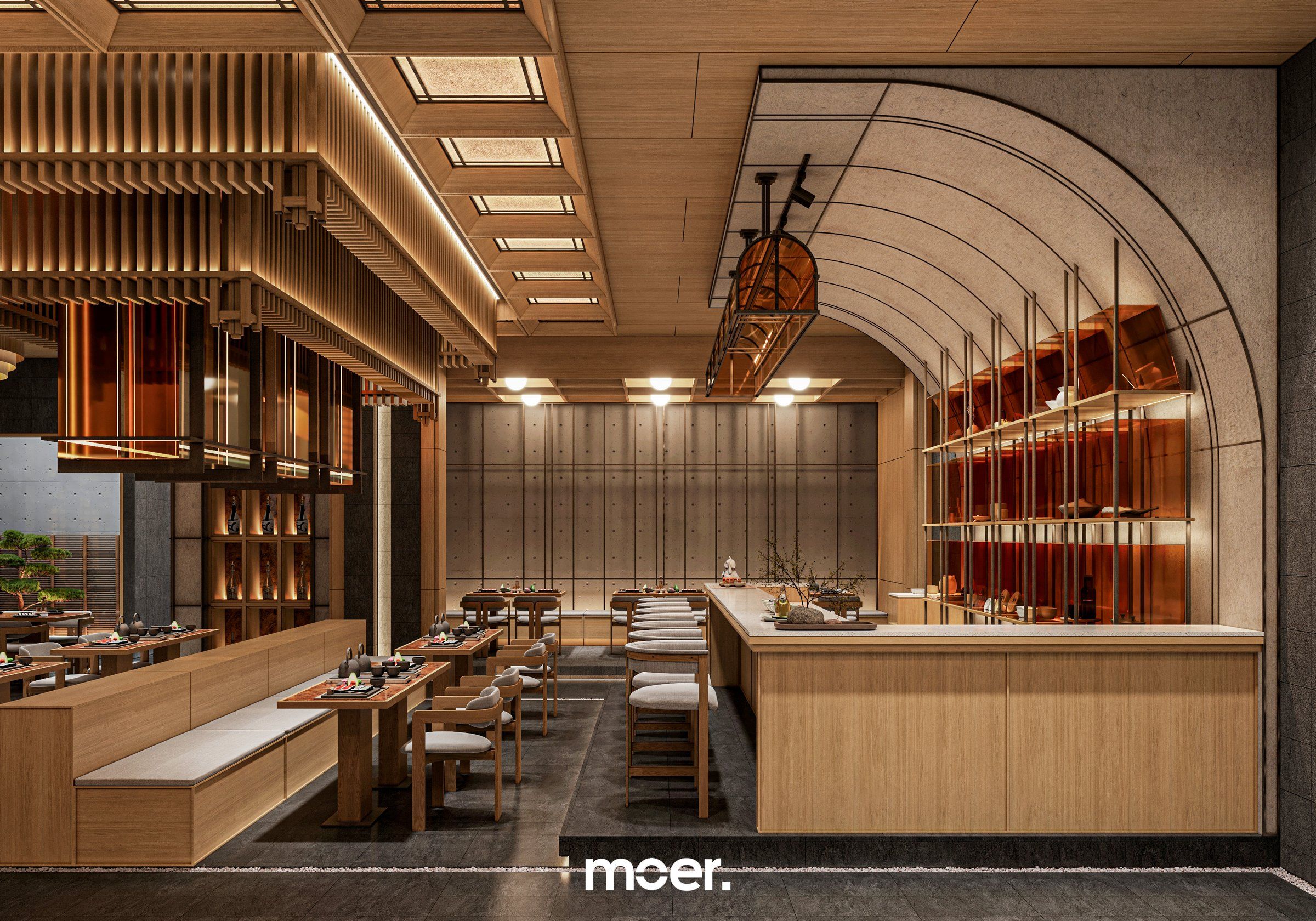 3D render of Japanese Restaurant, image 6 of 8