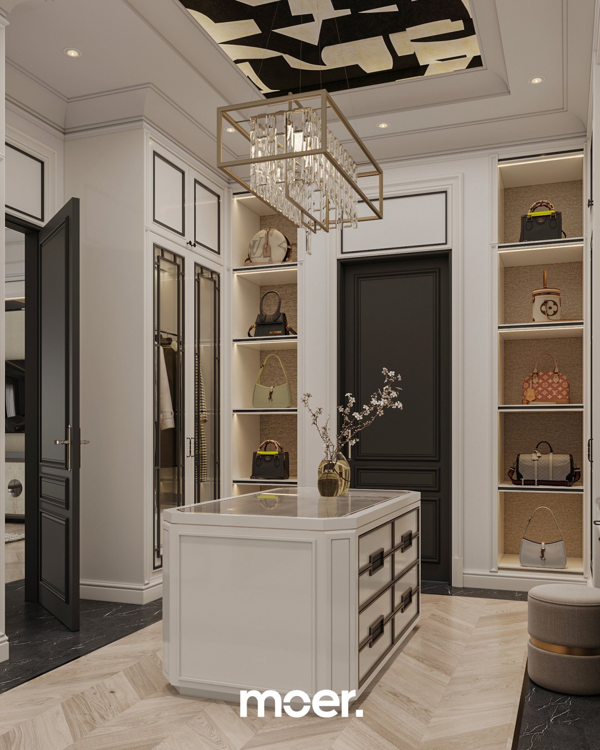 3D render of Bedroom / Closet, image 7 of 7