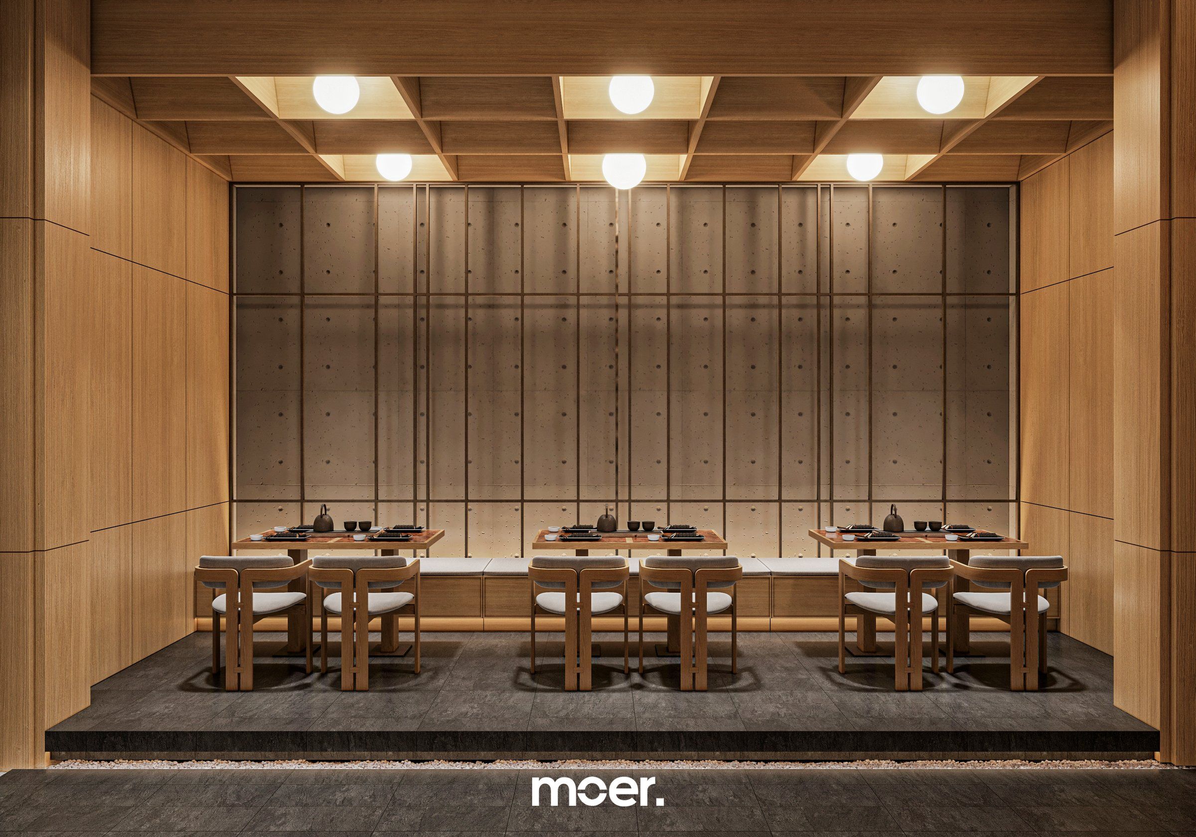 3D render of Japanese Restaurant, image 8 of 8