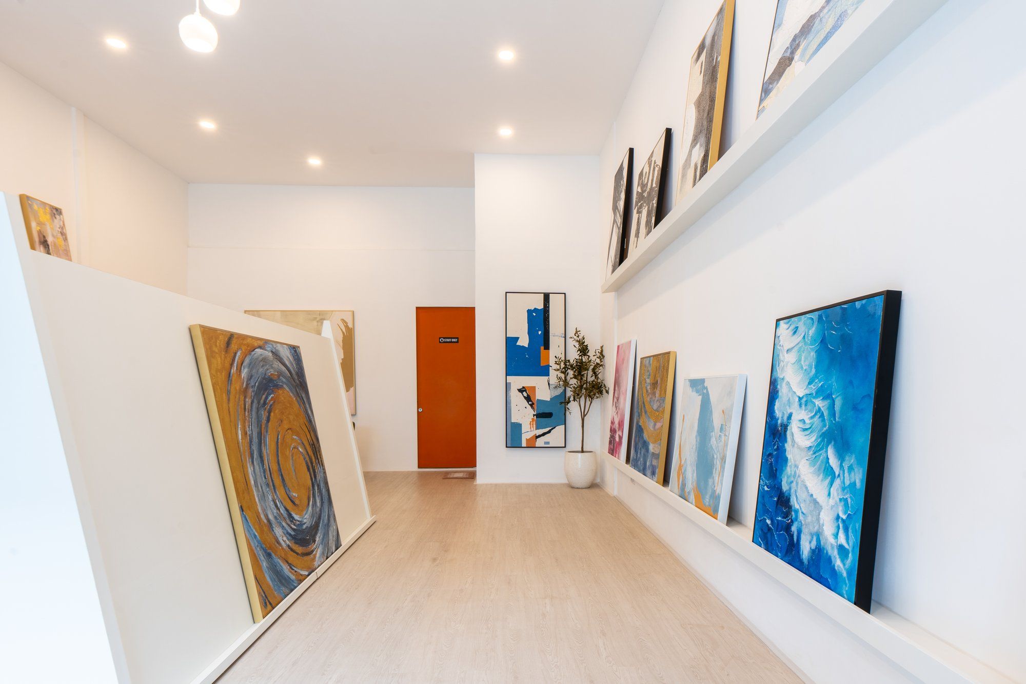 Photo of The Gallery as built, the same view as the 3D render