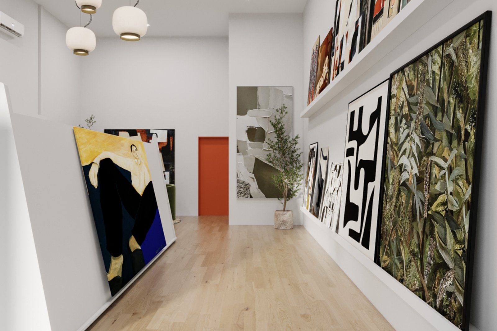3D render of The Gallery, the same view as the photo